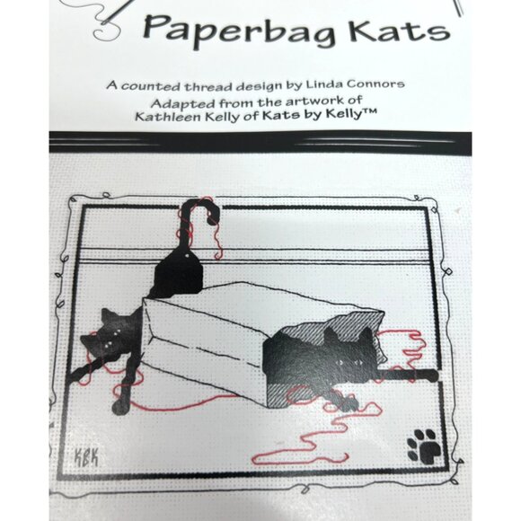 Calico Crossroads Paperbag Kats Cross Stitch Pattern Cats - Picture 1 of 3